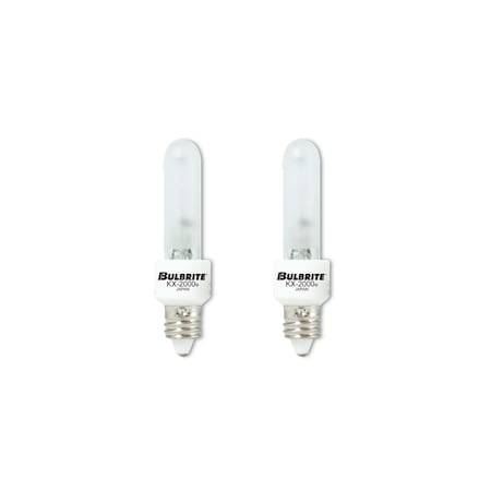 Bulbrite Mini-Candelabra Screw Base E11 Light Bulb, 40 Watt, Frost, 2PK 861347